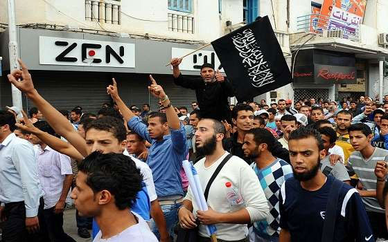 صورة ارشيفية لاحد الاحتجاجات السلفية بتونس